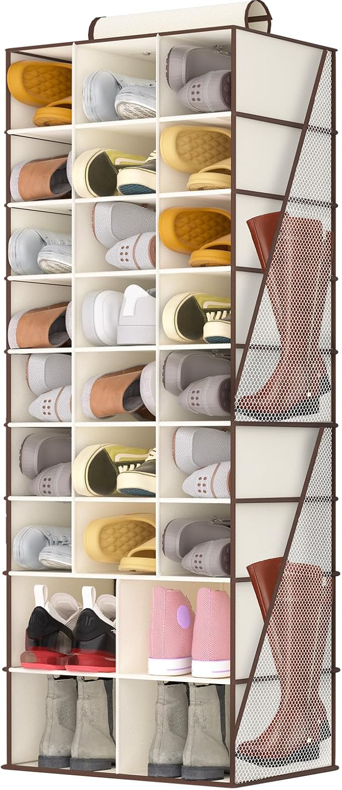 Hanging Shoe Organizer for Closet-Collapsible Storage Rack by VERONLY
