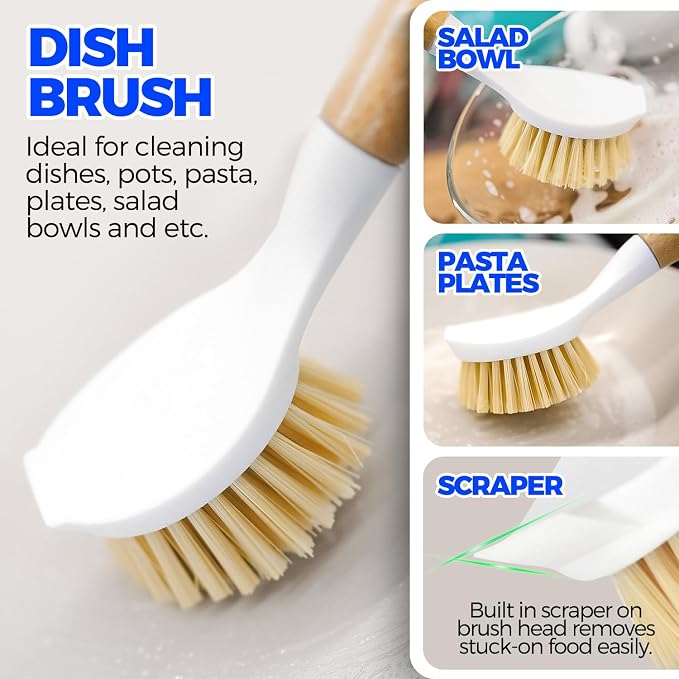 Holikme 5 Pack Dish Brush Set - Image 6