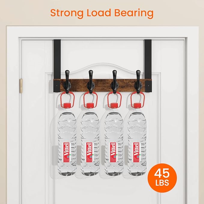 Over The Door Hooks Heavy Duty, Wood Over Door Hanger Hook - Image 5