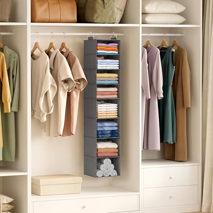 Lifewit 8 Tier Hanging Portable Closet Storage Organizer - Image 2