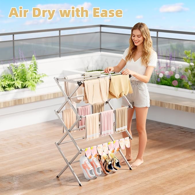 BAKON Clothes Drying Rack Foldable - Image 7