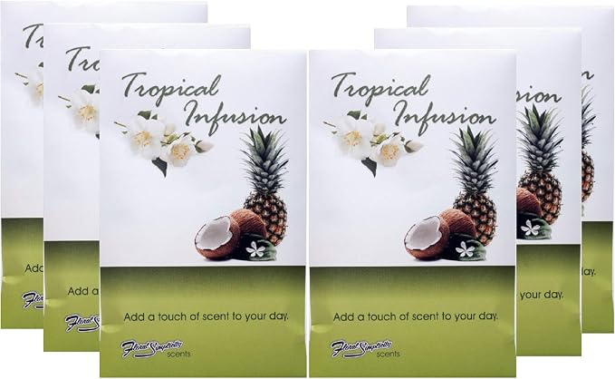 Tropical Infusion Scented Sachets Pack of 6, Spring and Summer by FloralSimplicity