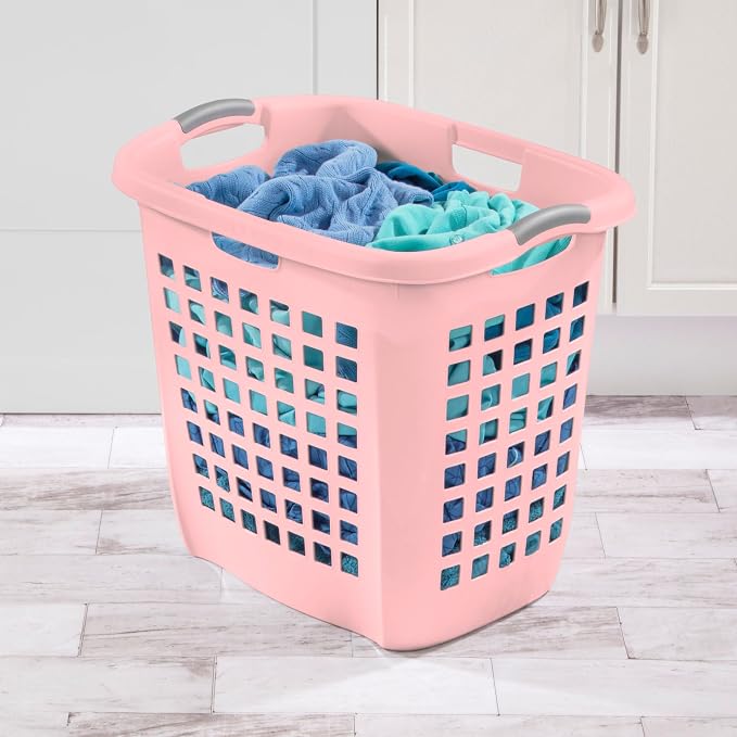 Sterilite 4-Pack Ultra Easy Carry Laundry Basket, Plastic Clothes Hamper Bin - Image 4