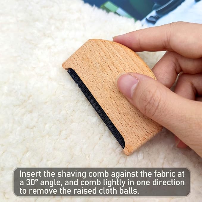 BlingKingdom 2pcs Wool Cashmere Comb Manual Portable Sweater Comb Pill Remover - Image 2