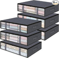 StorageRight Under Bed Storage Bags, 6 Pack, Comforters, Blankets and Seasonal by StorageRight