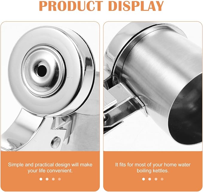 Stainless Steel Whistling Spout Replacement for Tea Kettles Loud Whistle Teapot Nozzle for Easy Boiling and Lightweight Kettle Accessory for Home Use (3.2 cm in diameter)