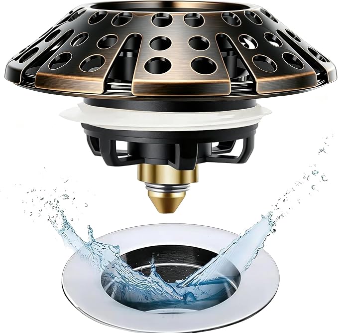 AzWzz Bathtub Drain Stopper, Pop Up Tub Stopper Plug by AzWzzTubDrainStopper
