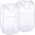 Pack of 2 Pop Up Laundry Hampers, Collapsible Mesh Laundry Baskets, Foldable by Buenod