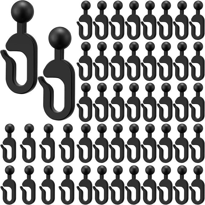 Colingmill 50 Pcs Plastic Curtain Track Hooks by Colingmill