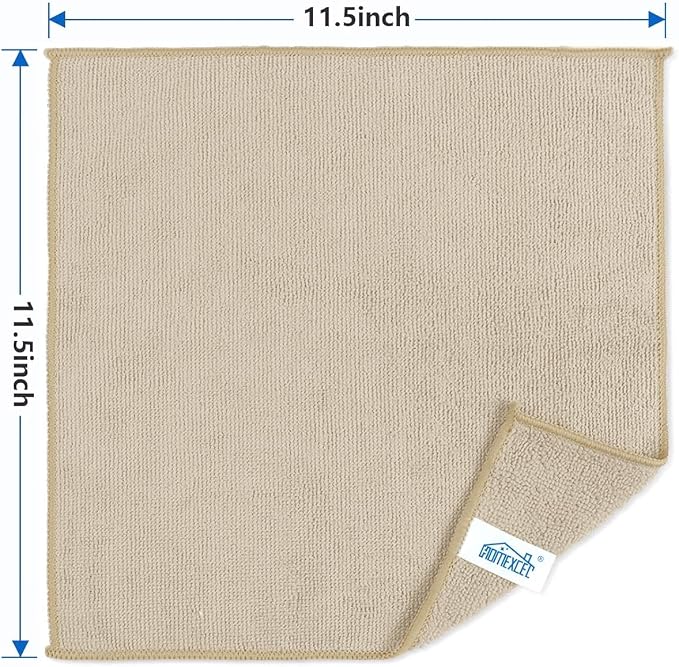 HOMEXCEL 8PK Microfiber Cleaning Cloth, Cleaning Rags - Image 2