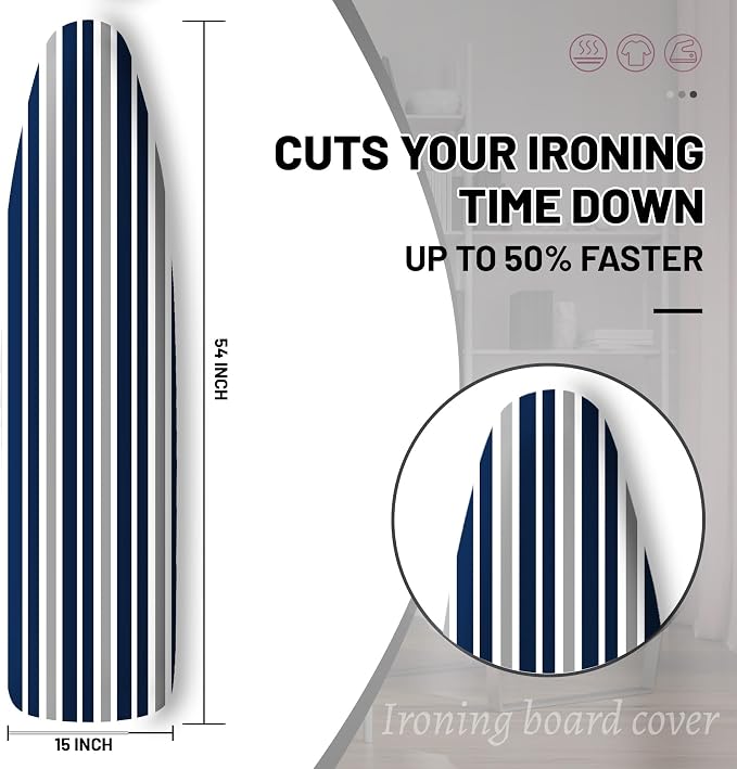 Extra Thick Ironing Board Cover and Pad, Resist Scorching and Staining - Image 2