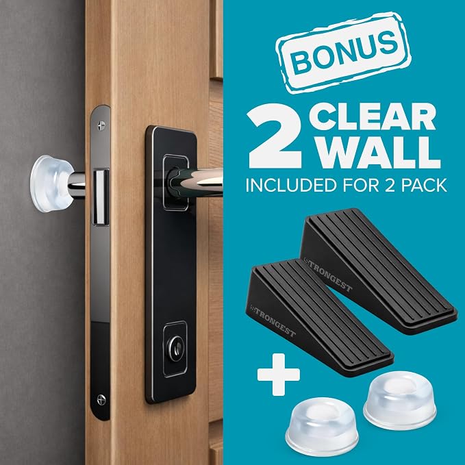 Stoppers for Bottom of Door – Heavy Duty Metal Rubber Door Stopper, Non-Slip - Image 6