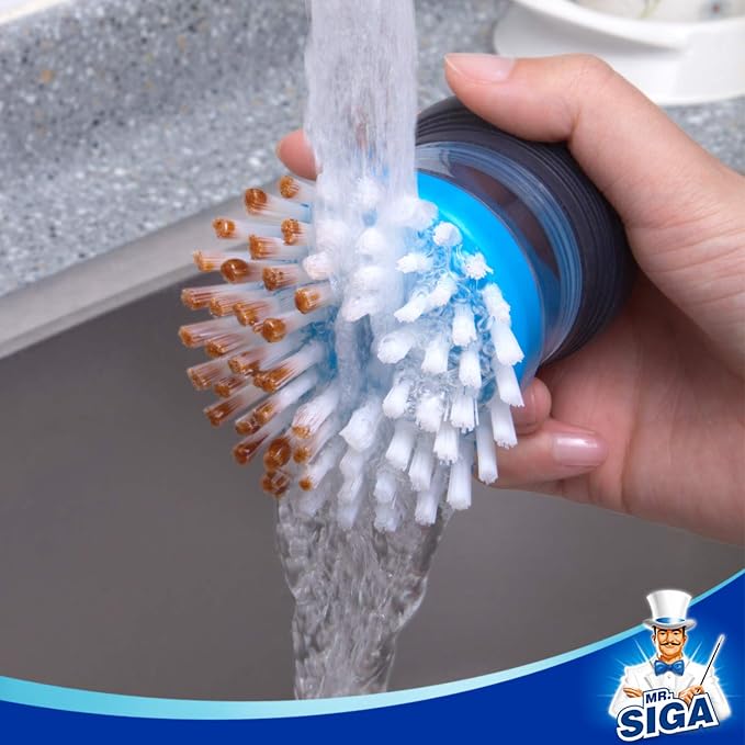 MR.SIGA Soap Dispensing Palm Brush Refill, safe - Image 5