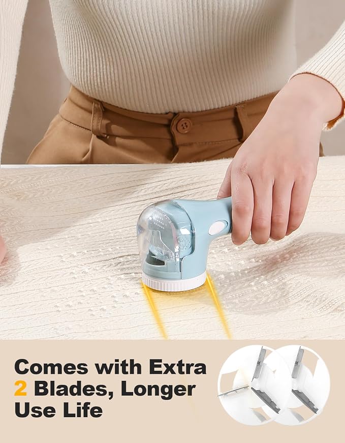 Lint Remover, Bojia Electric Clothes Fabric Shaver, Fuzz Pill Bobble Remover - Image 7