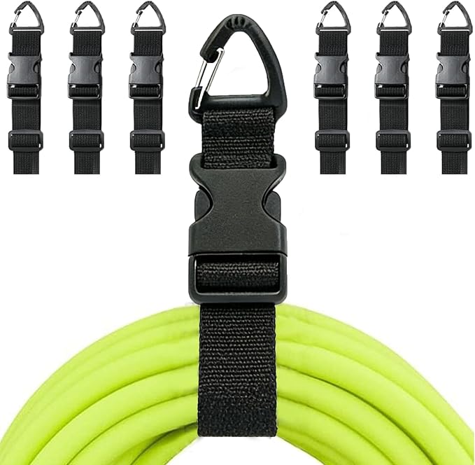 Heavy Duty Extension Cord Organizer 6 Pack Black 17" Adjustable Storage Straps by Euphonium