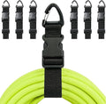 Heavy Duty Extension Cord Organizer 6 Pack Black 17" Adjustable Storage Straps by Euphonium