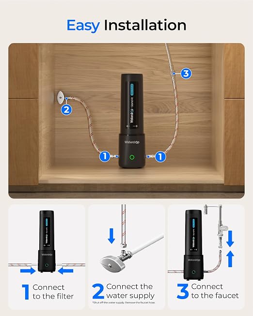 Waterdrop UL12A Under Sink Water Filter, Upgraded - Image 6