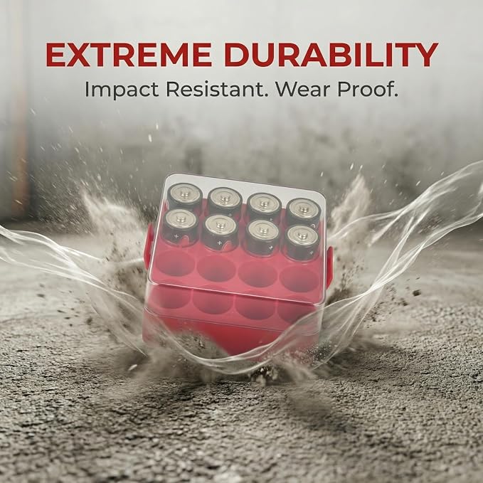 ALCYON Plastic Battery Organizer Storage Case - Image 6