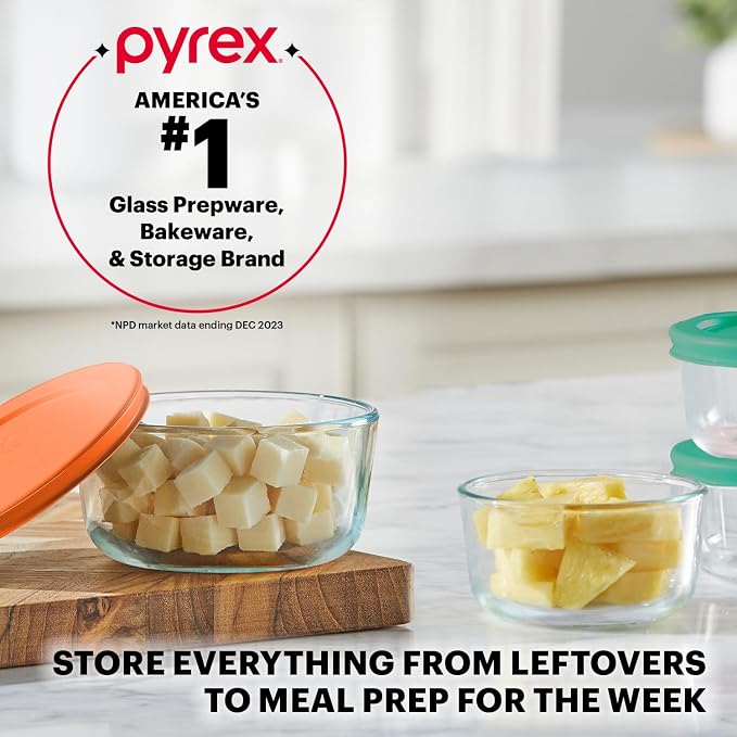 Pyrex Simply Store Small Glass Food Storage Containers Set | Meal prep - Image 5