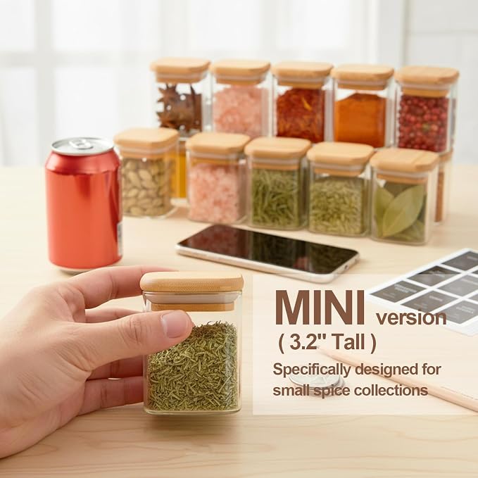 ComSaf Spice Jars 4oz 16 Pack, Seasoning Containers - Image 3