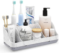 Bathroom Counter Organizer and Storage, 7 Slots Detachable Toothbrush Holders by Homtalker
