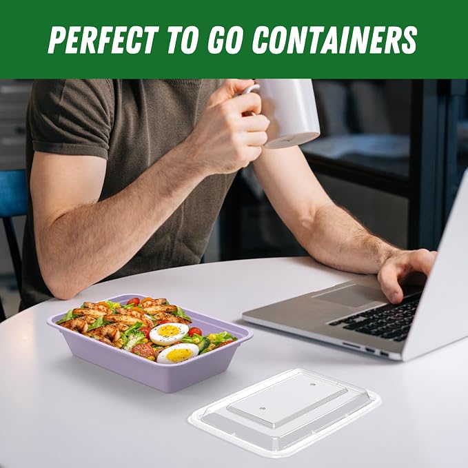 50 Pack 32 oz Meal Prep Containers - Image 7
