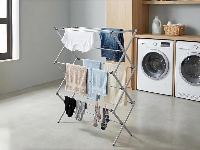 Clothes Drying Rack Foldable, Heavy Duty Laundry Rack - Image 5