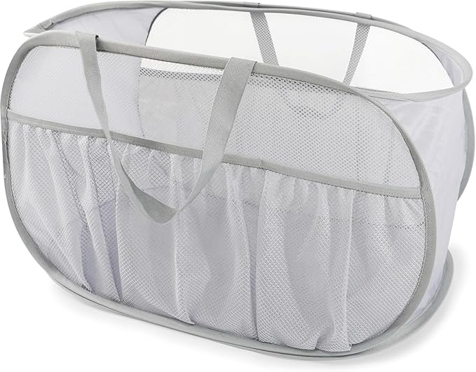 Collapsible Laundry Baskets, Upgrade Pop Up Laundry Hamper by BATTOO