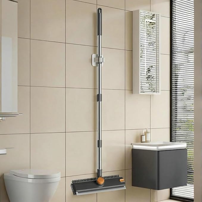 Floor Scrub Brush with Squeegee Long Handle 3 in 1 tub Brush 52'' 2026 Upgraded - Image 7