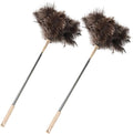 Extendable Ostrich Feather Duster 27-94 Inch, Natural Cleaning Duster Extension by Greenfeather