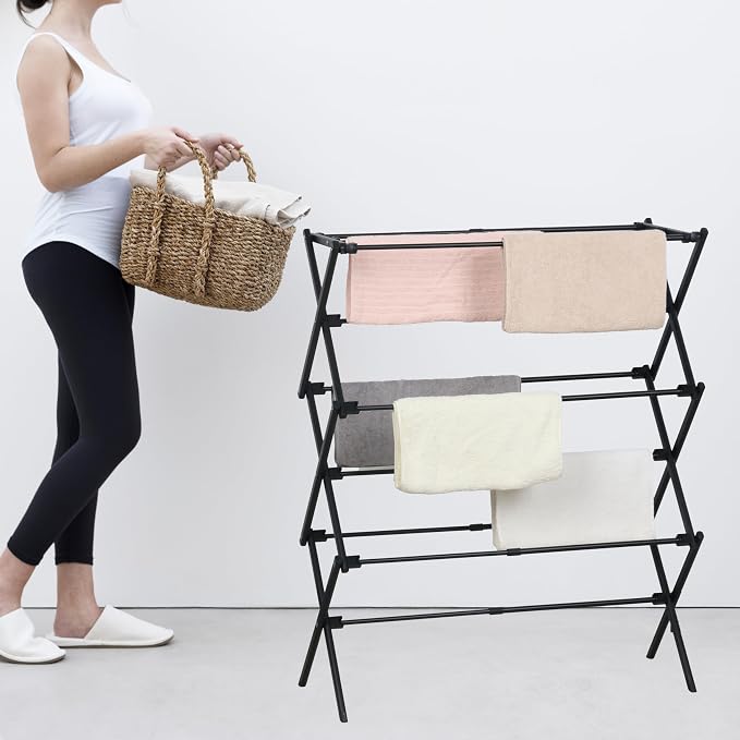 ZOES HOMEWARE Clothes Drying Rack, Collapsible Drying Rack Clothing - Image 6