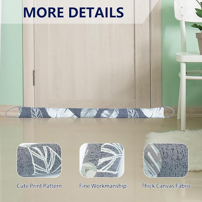 2 Pack 32 Inch 2.8 Inch Wide Slim Under Door Blocker Door Draft Stopper - Image 5