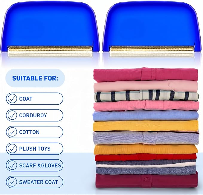 Boao 4 Pieces Sweater Combs to Remove Pilling Sweater Defuzzer, Classic | - Image 7
