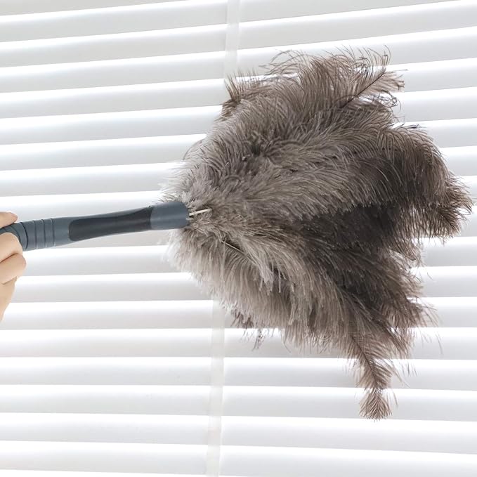 Midoneat Ostrich Feather Duster, Big and Soft and Fluffy Microfiber Duster - Image 4