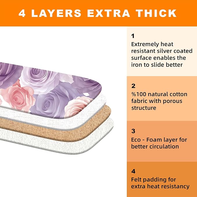 Ironing Board Cover 15x54 Inch- Standard Cotton Cover - Image 4