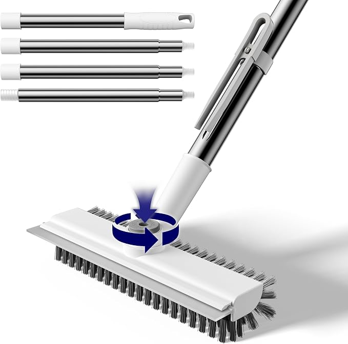 3 in 1 Adjustable Small Floor Scrub Brush by HelpX