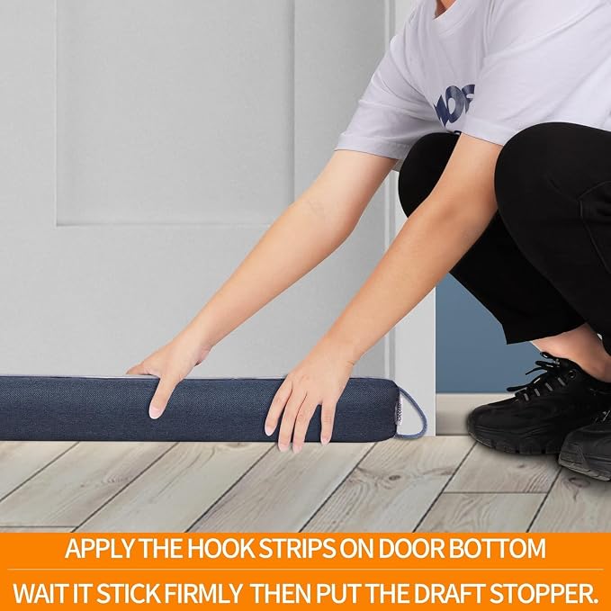 TORRAMI 30" Door Draft Stopper Under Bottom Insulation Noise Air Stopper 2.07LB - Image 3