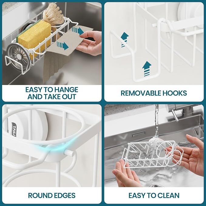 TAILI 4-in-1 Sponge Holder for Kitchen Sink - Image 5