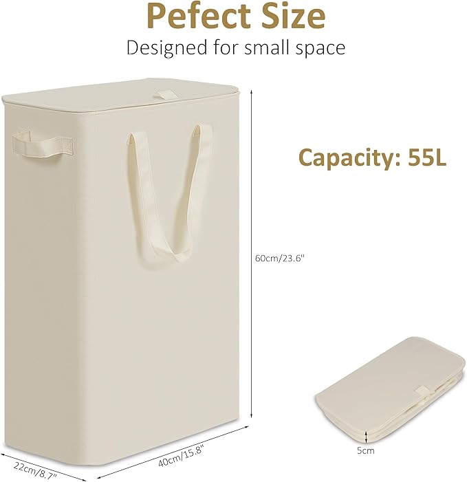 efluky Slim Laundry Basket - Image 2