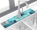 Kitchen Sink Splash Guard Faucet Mat Super Absorbent Fast Drying Mat Sink by THIDEAPE
