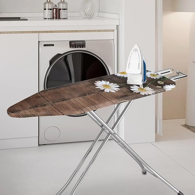 Wood Dasiy Floral Ironing Board Pad Ironing Board Cover and Pad 15" x 54" - Image 2