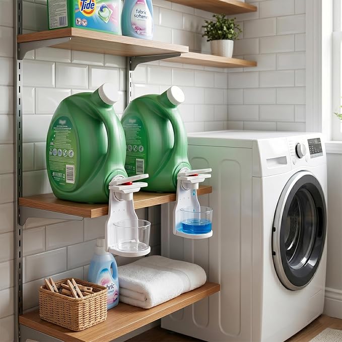 Laundry Detergent Dispenser Cup Holder, Laundry Soap Drip Catcher Tray - Image 6