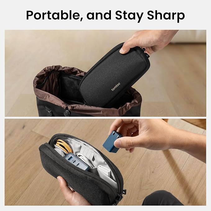 tomtoc Electronics Organizer Travel Case, Cable Organizer - Image 10