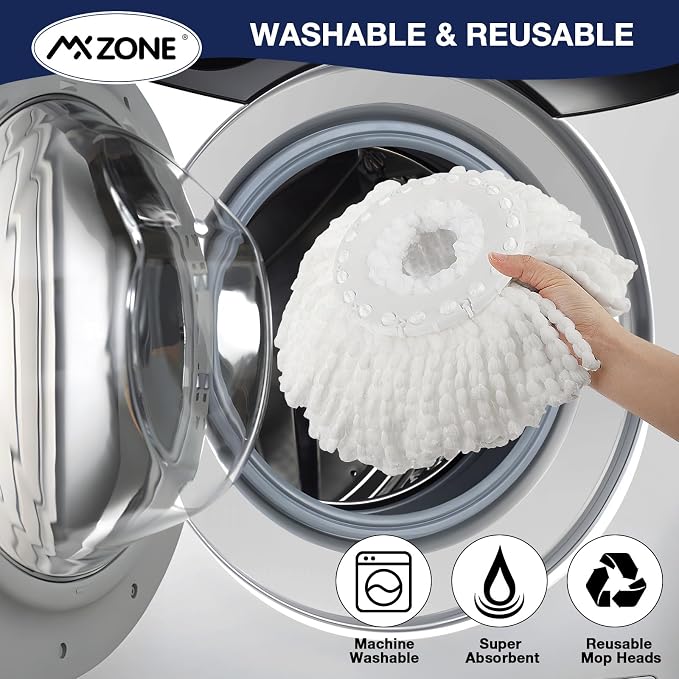 Spin Mop Replacement Heads for Hurricane 360 Round Mop Head - Image 7