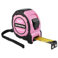 WORKPRO 16FT Pink Tape Measure, 1/8 Fractions Easy Read Measuring Tape by WORKPRO