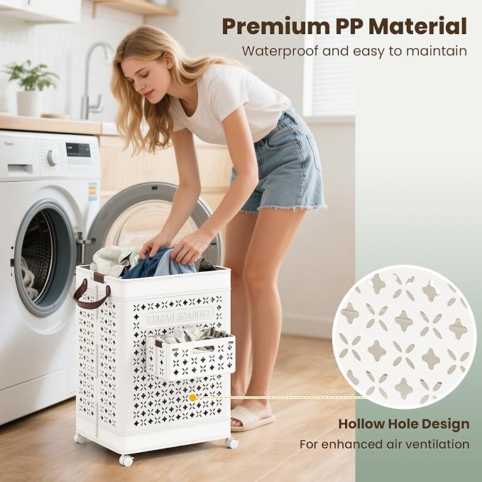 Giantex Collapsible Laundry Basket - Image 8
