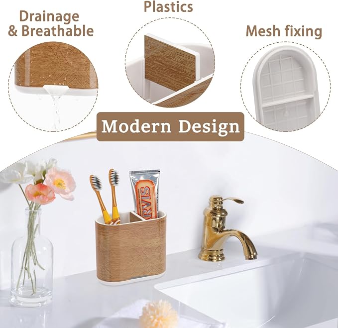 Toothbrush Holders Toothpaste Organizer - Image 2