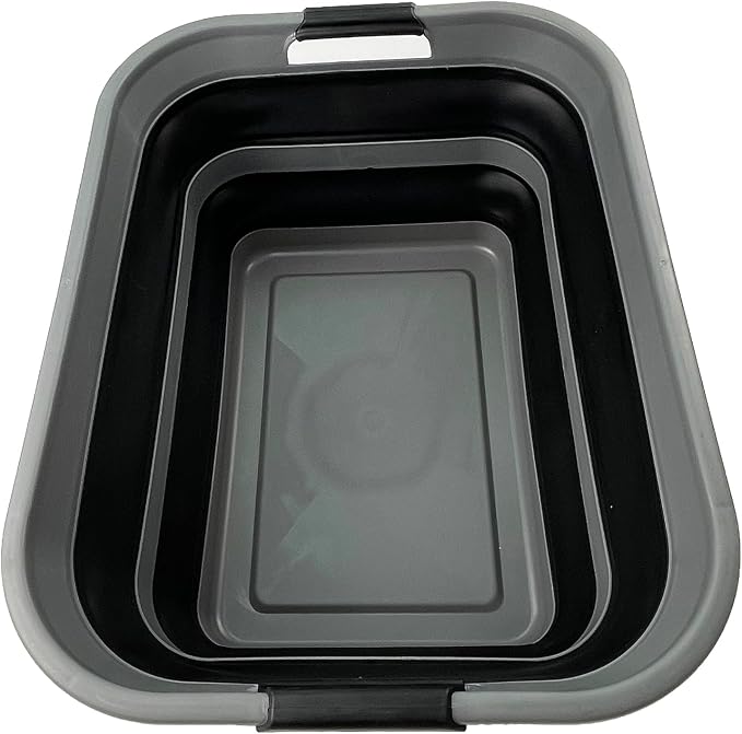 SAMMART 42L Collapsible Plastic Laundry Basket by SAMMART