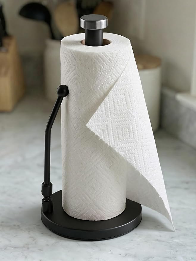 SMARTAKE Paper Towel Holder Countertop, Non-Slip Weighted Base - Image 9