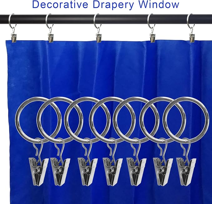 44 Pack Metal Curtain Rings - Image 4